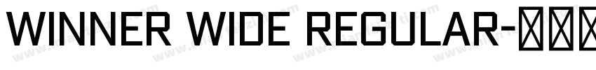 Winner Wide Regular字体转换